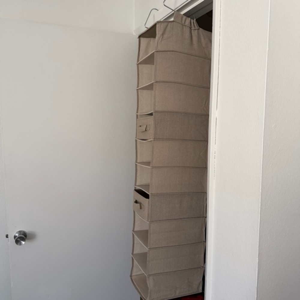 The Container Store Linen 10-Piece Organizer with 2 Pull-Out Bins